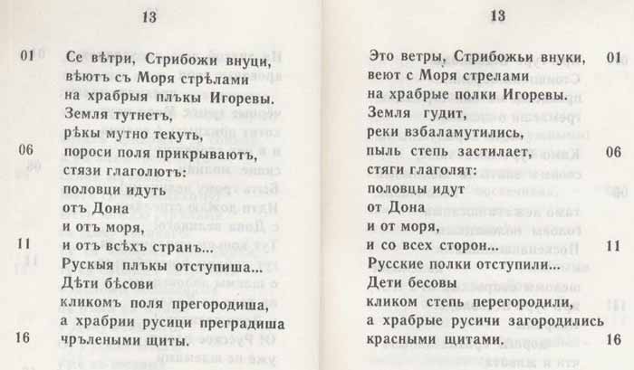 Слово о полку Игореве перевод Ю.А.Косирати